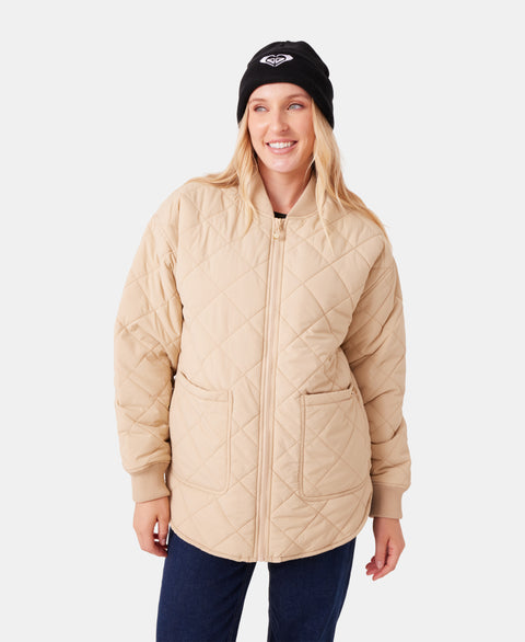 Aurora Quilted Bomber - Desert - Roxy