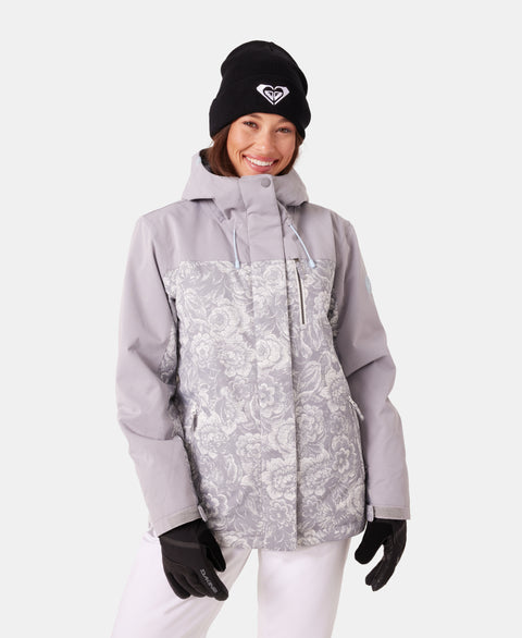 Jetty Block Jacket - Heather Grey Combo - Roxy