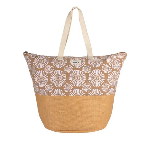 Waikiki Life Tote Bag - Portabella Tropical Tile - Roxy