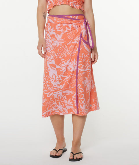 Palma Wrap Skirt - Tigerlily Tropicool - Roxy