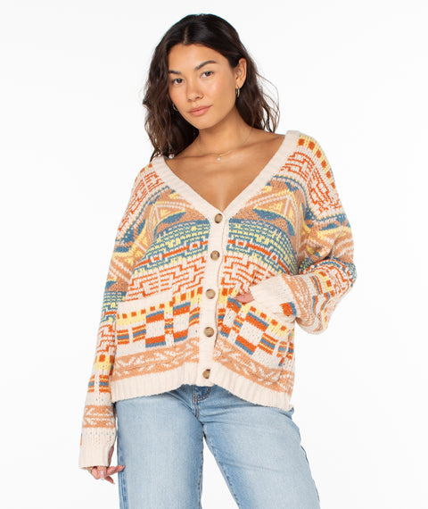 Tamarindo Cardigan - Parchment - Roxy