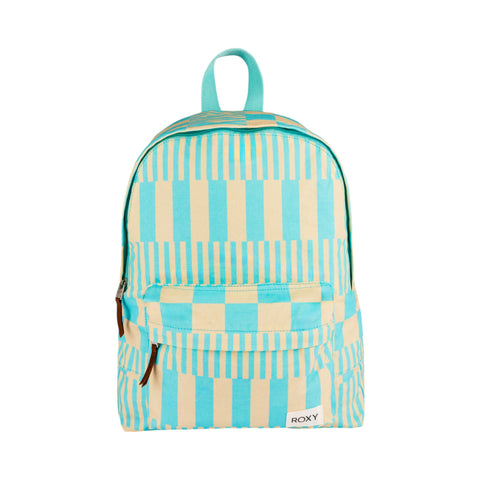 Sugar Baby Canvas Backpack - Big Brella Check Turquoise - Roxy