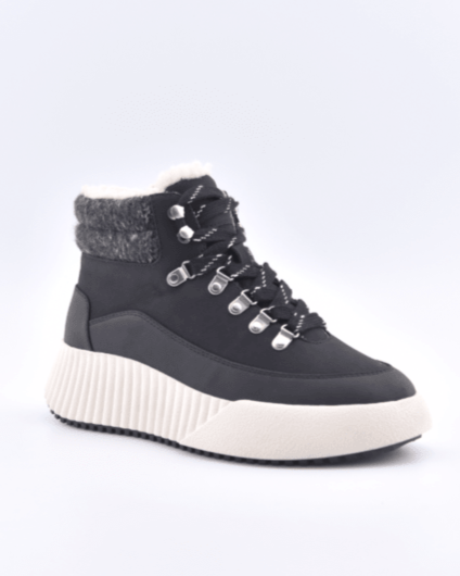 Bling Peak Lace-Up Hiker Boot - Black Knit - Roxy